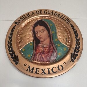 Our Lady of Guadalupe Brass Recuerdo de mi Visita a la Basílica Priest-Blessed